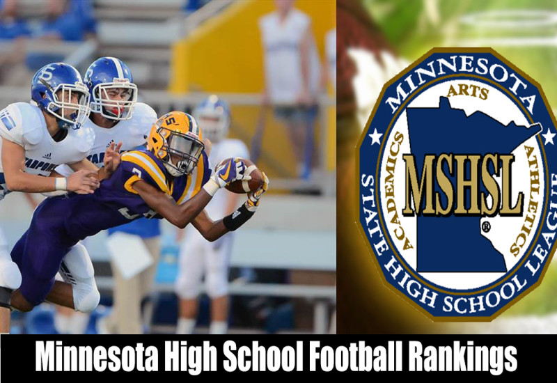 Minnesota (MSHSL) High School Football Top 25 Rankings teams
